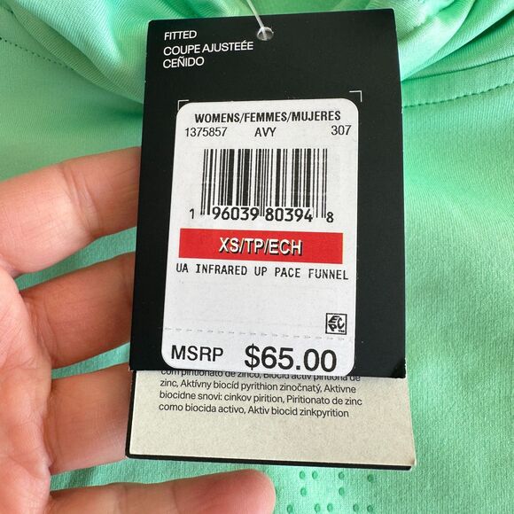 Under Armour running Top Women's Size XS Green New - Picture 5 of 6